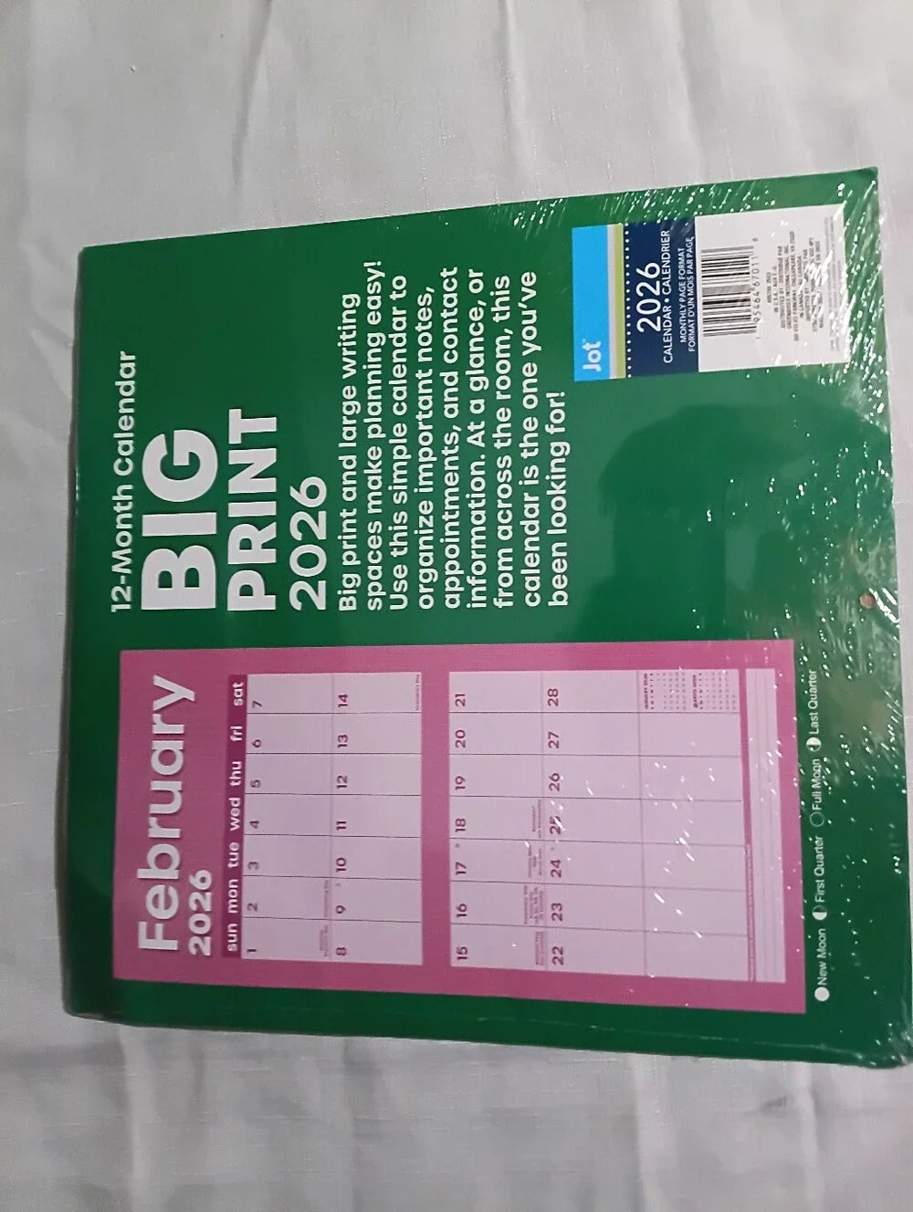 Big Print 2026 12-Month Calendar